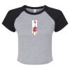 Women's Micro Rib Raglan Baby Tee Thumbnail