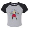 Women's Micro Rib Raglan Baby Tee Thumbnail