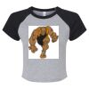 Women's Micro Rib Raglan Baby Tee Thumbnail