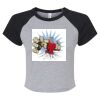 Women's Micro Rib Raglan Baby Tee Thumbnail