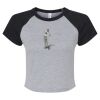 Women's Micro Rib Raglan Baby Tee Thumbnail