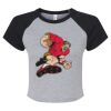Women's Micro Rib Raglan Baby Tee Thumbnail