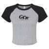 Women's Micro Rib Raglan Baby Tee Thumbnail