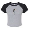 Women's Micro Rib Raglan Baby Tee Thumbnail