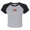 Women's Micro Rib Raglan Baby Tee Thumbnail