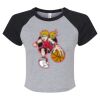 Women's Micro Rib Raglan Baby Tee Thumbnail