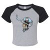 Women's Micro Rib Raglan Baby Tee Thumbnail