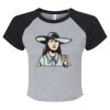 Women's Micro Rib Raglan Baby Tee Thumbnail