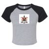 Women's Micro Rib Raglan Baby Tee Thumbnail