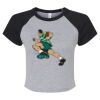 Women's Micro Rib Raglan Baby Tee Thumbnail
