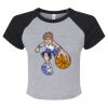 Women's Micro Rib Raglan Baby Tee Thumbnail