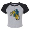 Women's Micro Rib Raglan Baby Tee Thumbnail