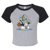 Women's Micro Rib Raglan Baby Tee Thumbnail