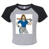 Women's Micro Rib Raglan Baby Tee Thumbnail