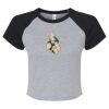 Women's Micro Rib Raglan Baby Tee Thumbnail