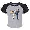 Women's Micro Rib Raglan Baby Tee Thumbnail