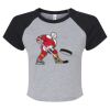 Women's Micro Rib Raglan Baby Tee Thumbnail