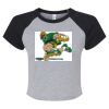 Women's Micro Rib Raglan Baby Tee Thumbnail