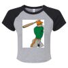 Women's Micro Rib Raglan Baby Tee Thumbnail