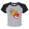 Women's Micro Rib Raglan Baby Tee Thumbnail