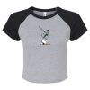 Women's Micro Rib Raglan Baby Tee Thumbnail