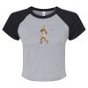 Women's Micro Rib Raglan Baby Tee Thumbnail