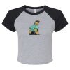 Women's Micro Rib Raglan Baby Tee Thumbnail