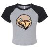 Women's Micro Rib Raglan Baby Tee Thumbnail