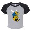 Women's Micro Rib Raglan Baby Tee Thumbnail