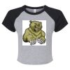 Women's Micro Rib Raglan Baby Tee Thumbnail