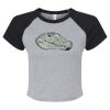 Women's Micro Rib Raglan Baby Tee Thumbnail