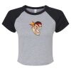 Women's Micro Rib Raglan Baby Tee Thumbnail