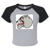 Women's Micro Rib Raglan Baby Tee Thumbnail