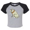 Women's Micro Rib Raglan Baby Tee Thumbnail