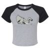 Women's Micro Rib Raglan Baby Tee Thumbnail