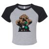 Women's Micro Rib Raglan Baby Tee Thumbnail