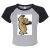 Women's Micro Rib Raglan Baby Tee Thumbnail