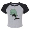 Women's Micro Rib Raglan Baby Tee Thumbnail