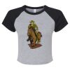 Women's Micro Rib Raglan Baby Tee Thumbnail