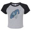 Women's Micro Rib Raglan Baby Tee Thumbnail