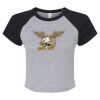 Women's Micro Rib Raglan Baby Tee Thumbnail