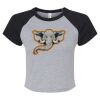 Women's Micro Rib Raglan Baby Tee Thumbnail