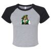 Women's Micro Rib Raglan Baby Tee Thumbnail