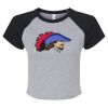 Women's Micro Rib Raglan Baby Tee Thumbnail