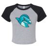 Women's Micro Rib Raglan Baby Tee Thumbnail