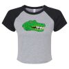 Women's Micro Rib Raglan Baby Tee Thumbnail