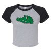 Women's Micro Rib Raglan Baby Tee Thumbnail