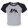 Women's Micro Rib Raglan Baby Tee Thumbnail