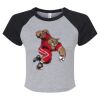 Women's Micro Rib Raglan Baby Tee Thumbnail