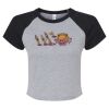 Women's Micro Rib Raglan Baby Tee Thumbnail